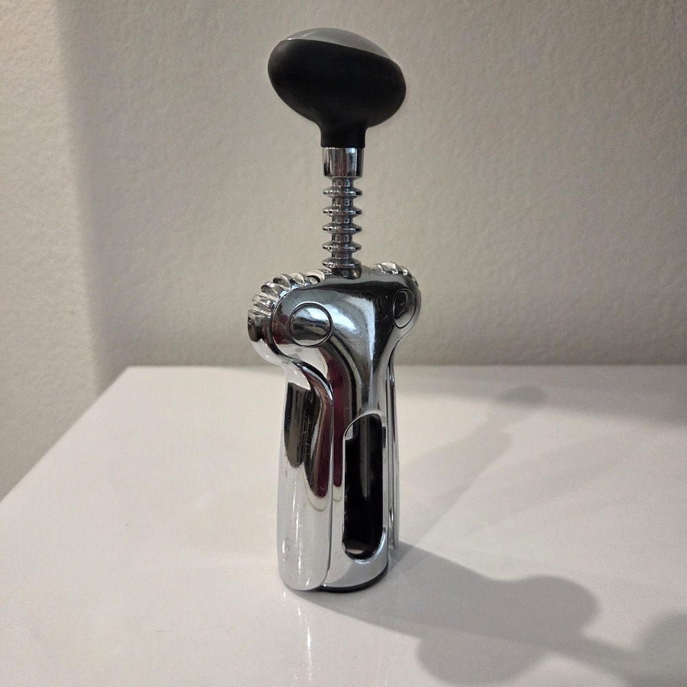 OXO Steel Winged Corkscrew Silver With Slip Grip